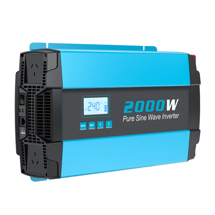 2000W Pure Sine Wave Power Inverter 240Vac Output Voltage for 200Ah Battery Home Energy Storage System Power Converter Pro