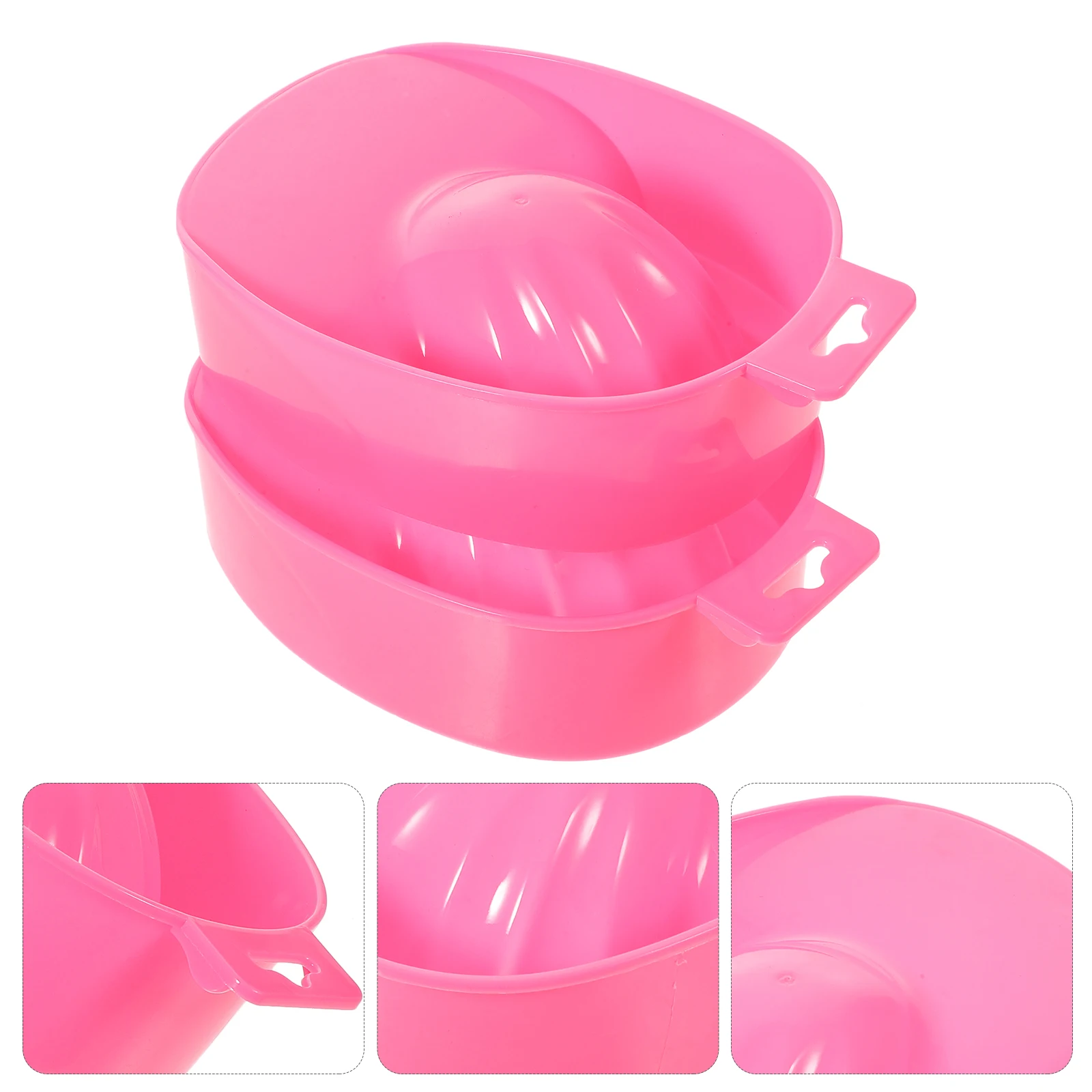 Bols de trempage pour manucure, 2 pièces, bol pour Nail Art, pour le traitement des ongles, élimination du vernis, Nutrition des cuticules, utilisation en Salon à domicile, plateau en plastique