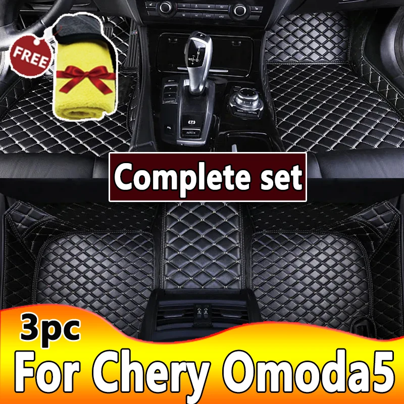 Tapis de sol de voiture imperméables pour Chirey Chery, tapis de voiture de luxe, tapis de sol, tapis, accessoires de voiture, Omoda 5, C5, Fix FX 2022, 2023, 2024