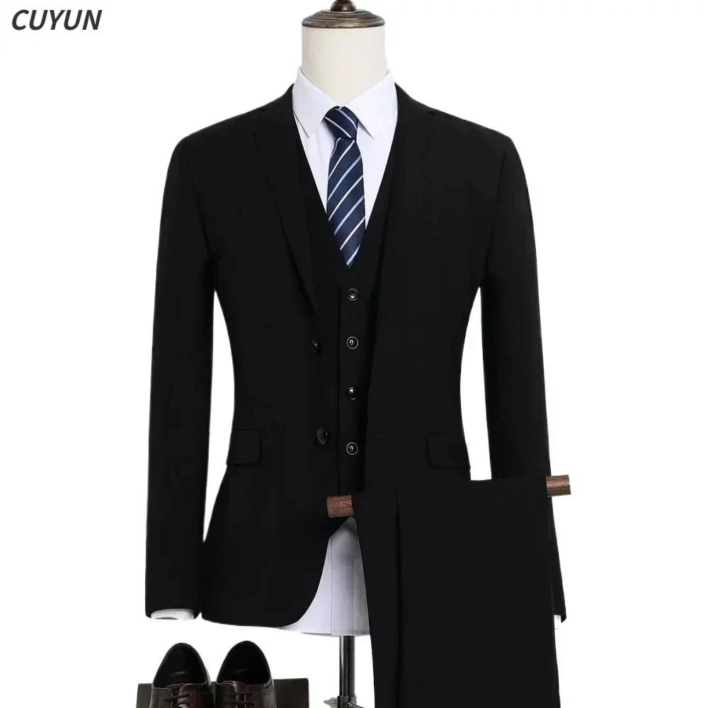 Men Wedding Suits High Quality 3 Pieces 2 Set Elegant Luxury Full Classic Jackets Vest Pants Blazers Formal 2024 Adult Costumes