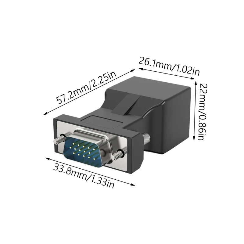 VGA to RJ45 Adapter for Seamlessly Video Transmission in Networking Projects