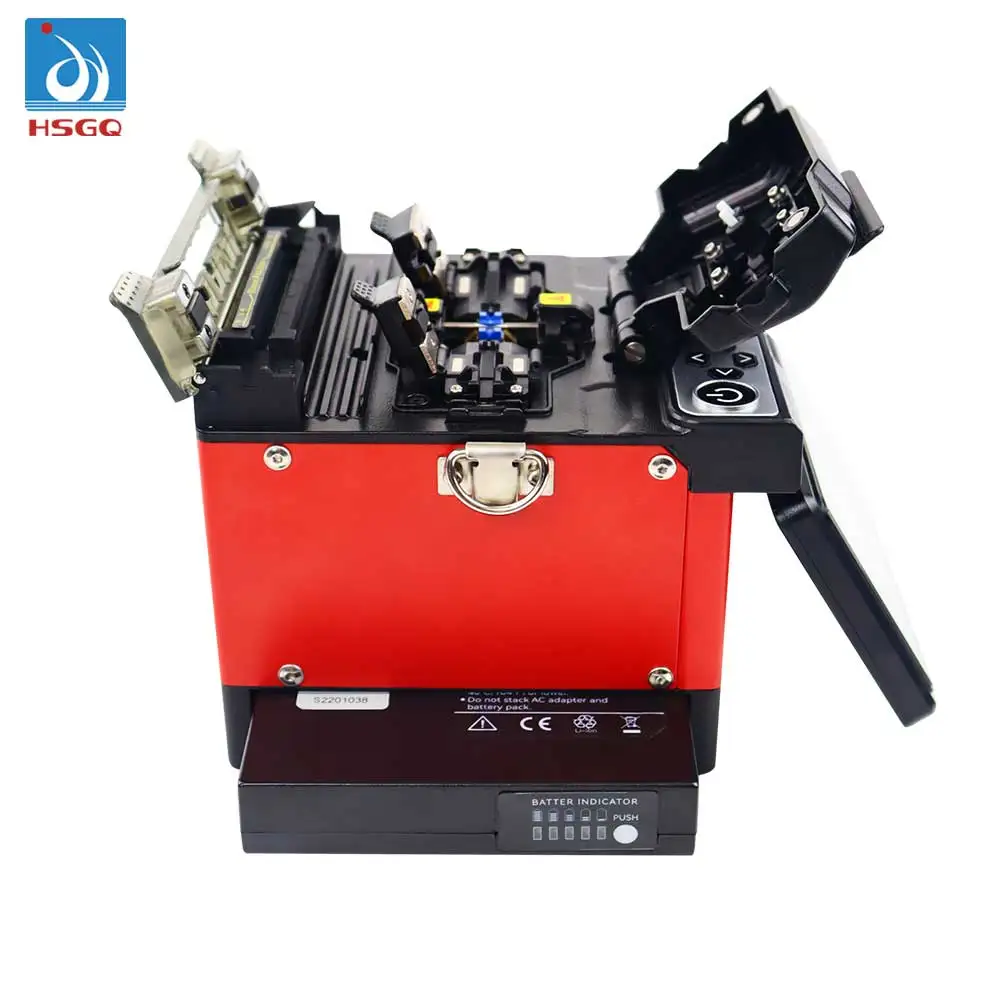 HSGQ-FS001 الانصهار جهاز الربط عالية الجودة آلة ربط الألياف البصرية لمعدات Ftth/Fttx المستخدمة في نموذج الشبكة AI9
