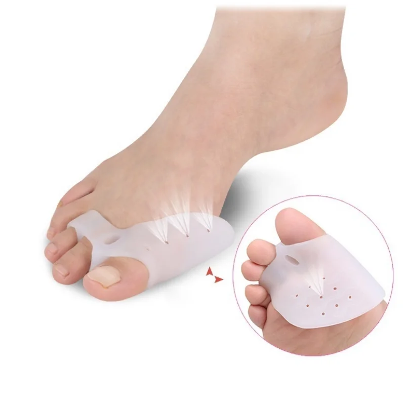 2Pcs Gel Foot Care Tool Bunion Corrector Bone Big Toe Protector Hallux Valgus Straightener Toe Spreader Pedicure Corrector Hallu