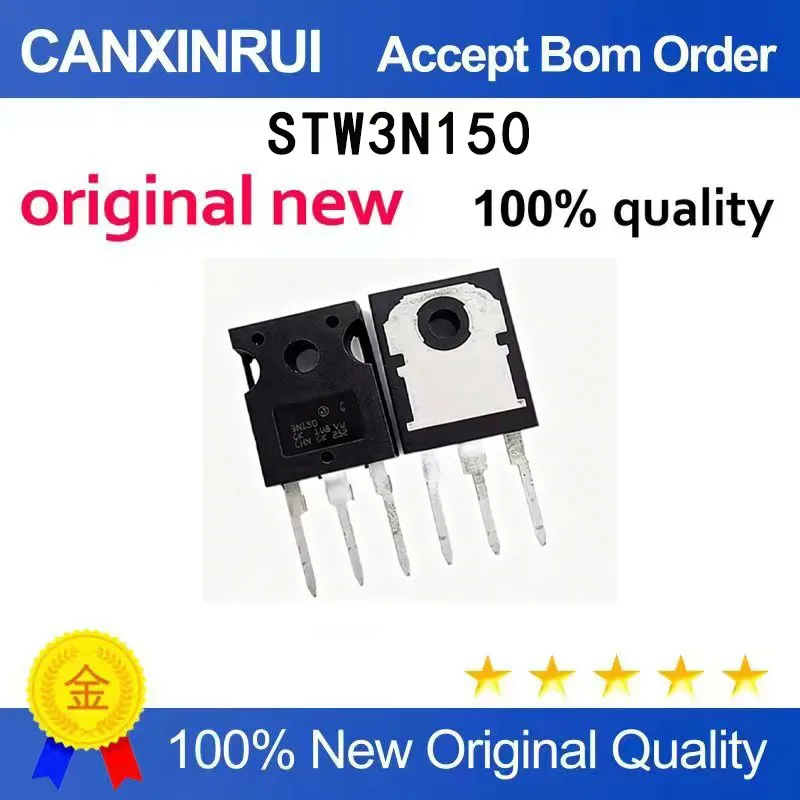 

（5-100 pieces）Brand new original STW3N150 3N150 TO-247 spot chip IC