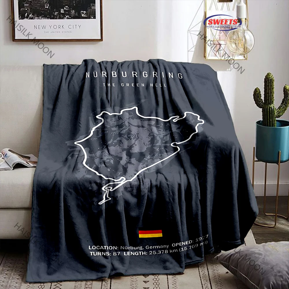 2025 F1 الفورمولا 1 بطانية رياضة السيارات تحت عنوان المسار! غرفة نوم غرفة معيشة أريكة أربعة مواسم شال بطانية سباق عاشق هدية عظيمة