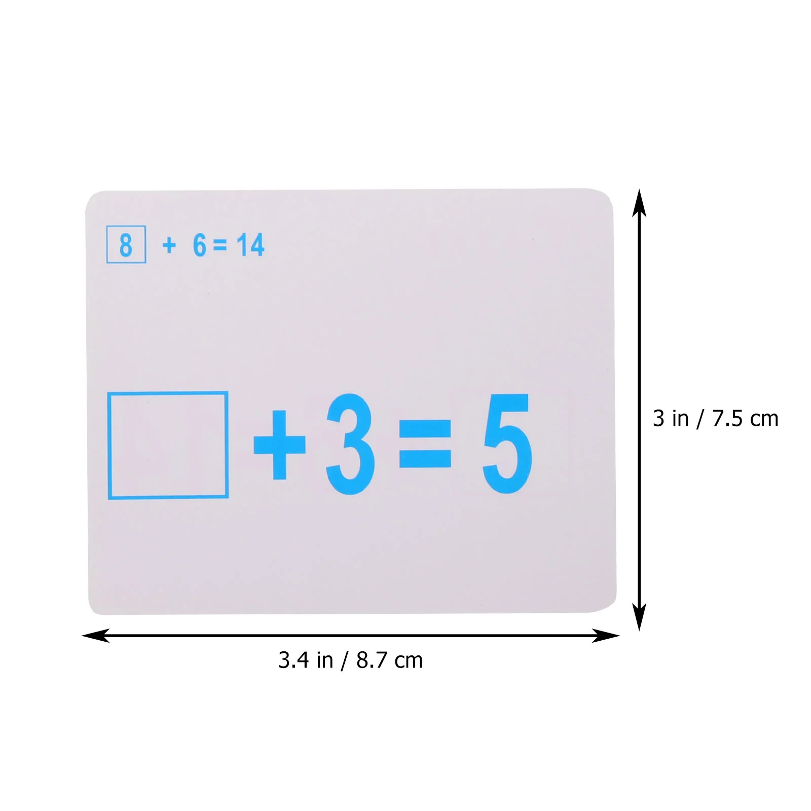 2 Sets Puzzle Card Math Training Flash Cards Educational Kids Toys Portable Learning Arithmetic Paper Cognition Child for