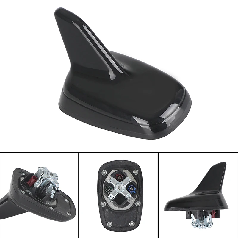 Antena samochodowa Shark wzmacniająca sygnał dachowy GPS GSM anteny odbiorcze dla Seat Ateca Skoda Karoq Kodiaq 5Q0035507B Auto Black Parts