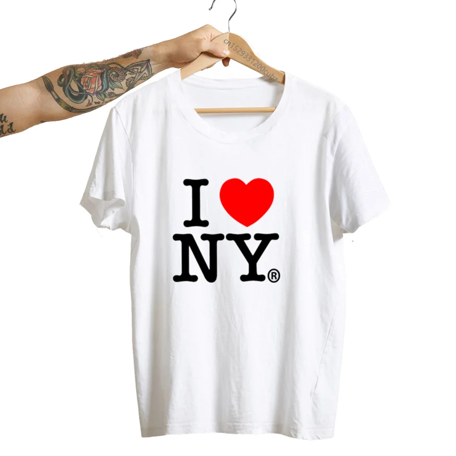 I LOVE N Y Printed T-shirts Women Short Sleeve Casual T Shirt Harajuku Fashion Top Tee