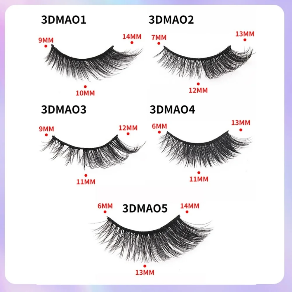 GIOIO Bestseller Schönheits-Make-up: 5 Paar diagonale falsche Wimpern im Fuchs-Stil, die die Augen verlängern können