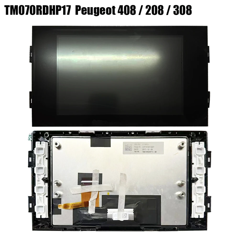 7inch LCD Display Screen With Touch screen For Citroen Peugeot 408 / 208 / 308 TM070RDHP17 DVD GPS navigation LCD