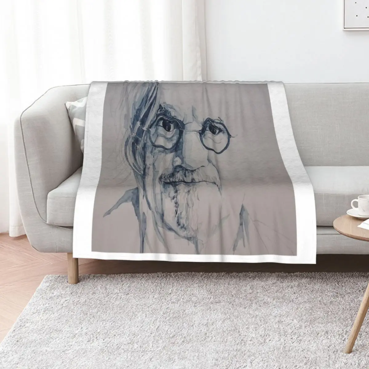 Billy Connolly - Watercolour Throw Blanket Plush Blankets Sofas Of Decoration Soft Sofa Throw Nap halloween Blankets