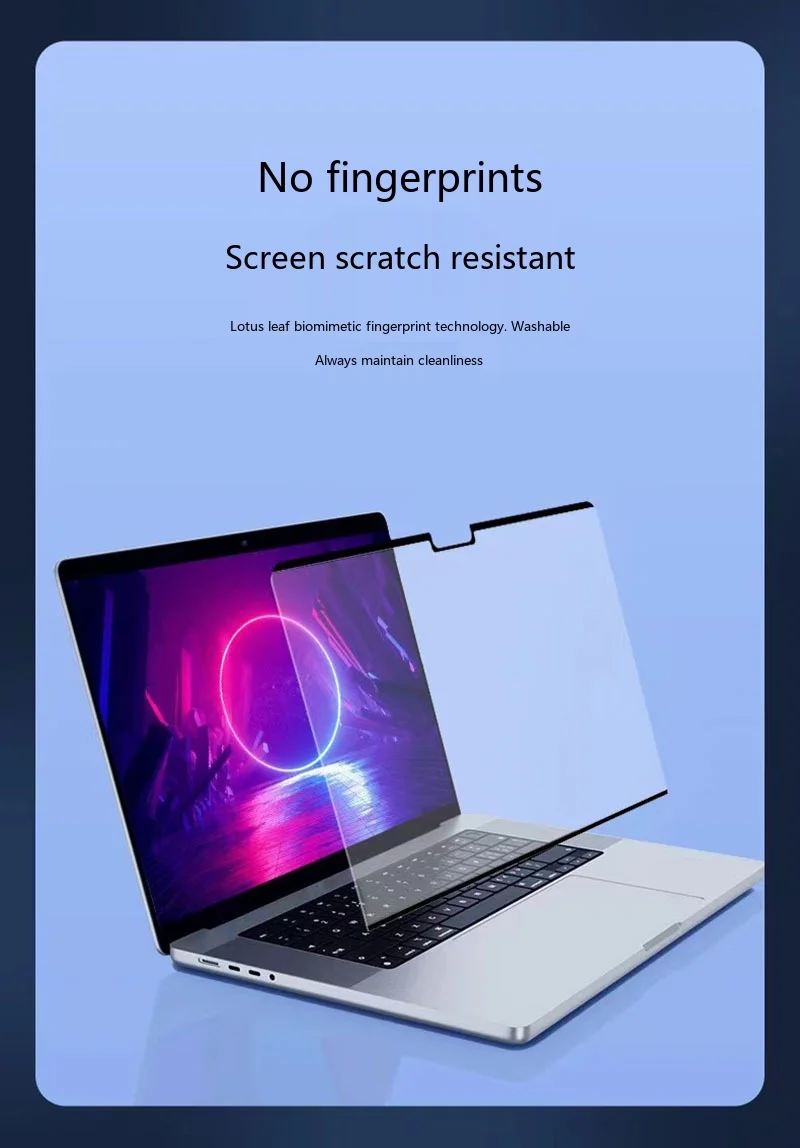 Magnetischer Anti-Blaulicht-Bildschirmschutz für MacBook 13-16 Zoll Wiederverwendbare Augenschutzfolie – Detail 10