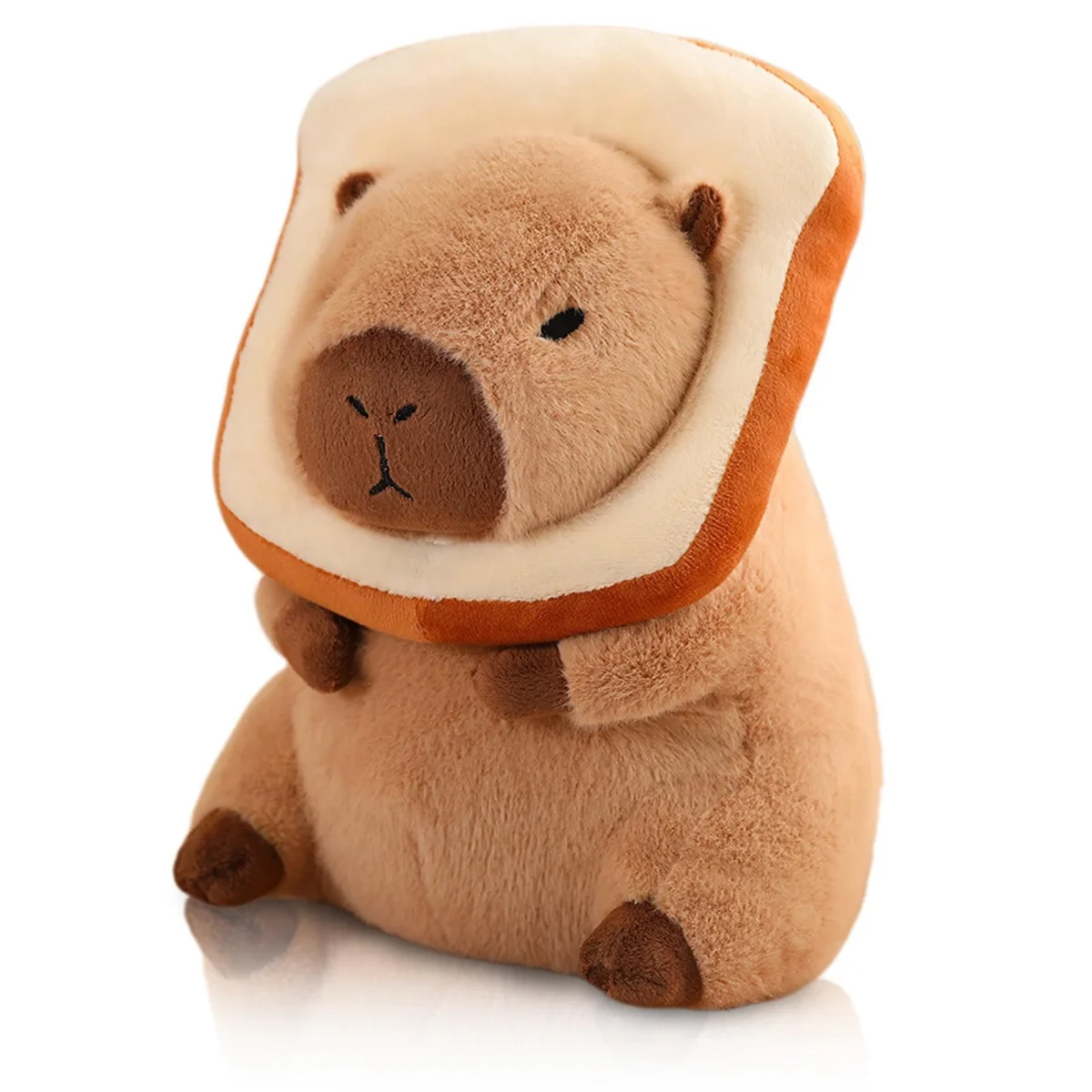 Cute Capybara Plush Pillow with Bread Kawaii Soft Capybara Plush Doll Pillow Capybara Stuffed Animals Toys