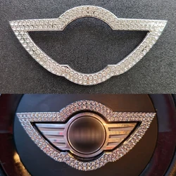 Car Steering Wheel Metal Diamond Logo Emblem Sticker for Mini Cooper F54 F55 F56 F60 R54 R55 R56 Countryman Clubman Accessories