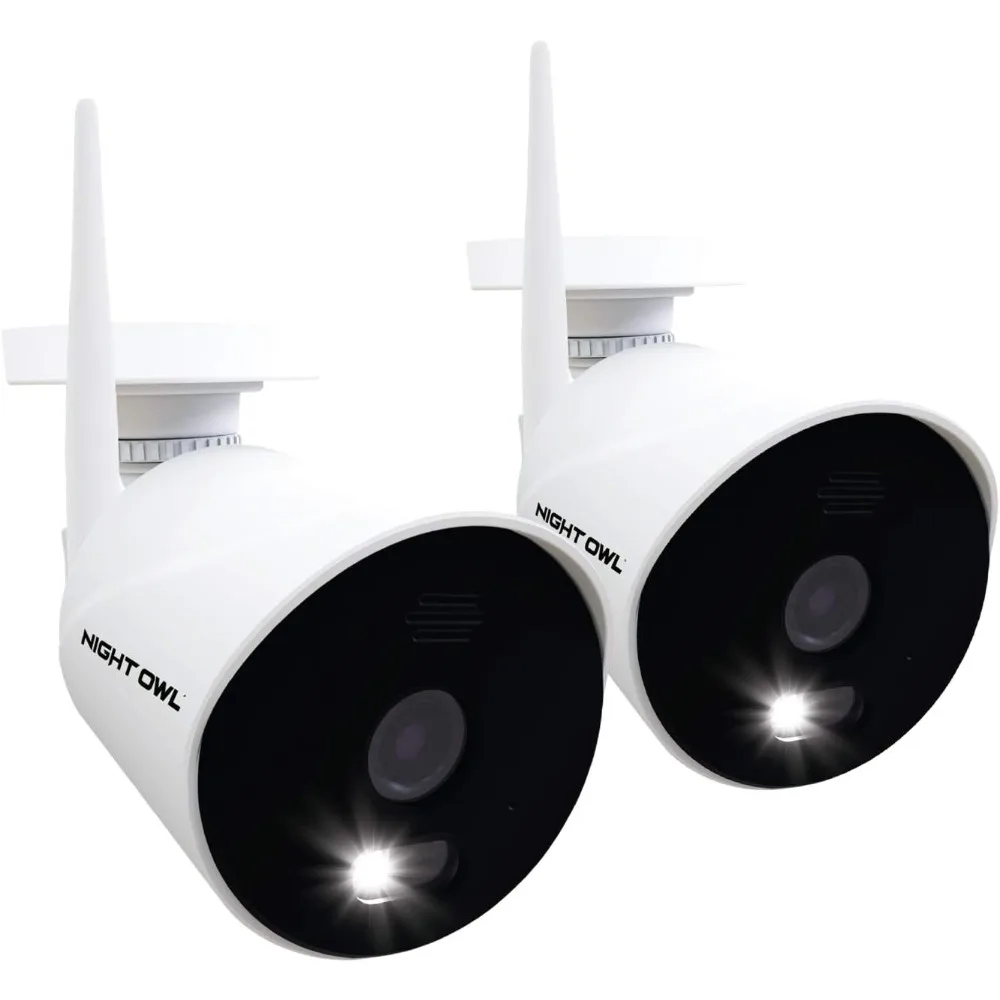 

AC Powered 1080p HD Wi-Fi IP Indoor/Outdoor Camera with 100 ft. of Night Vision, 2-Way Audio, Built-in Spotlight,