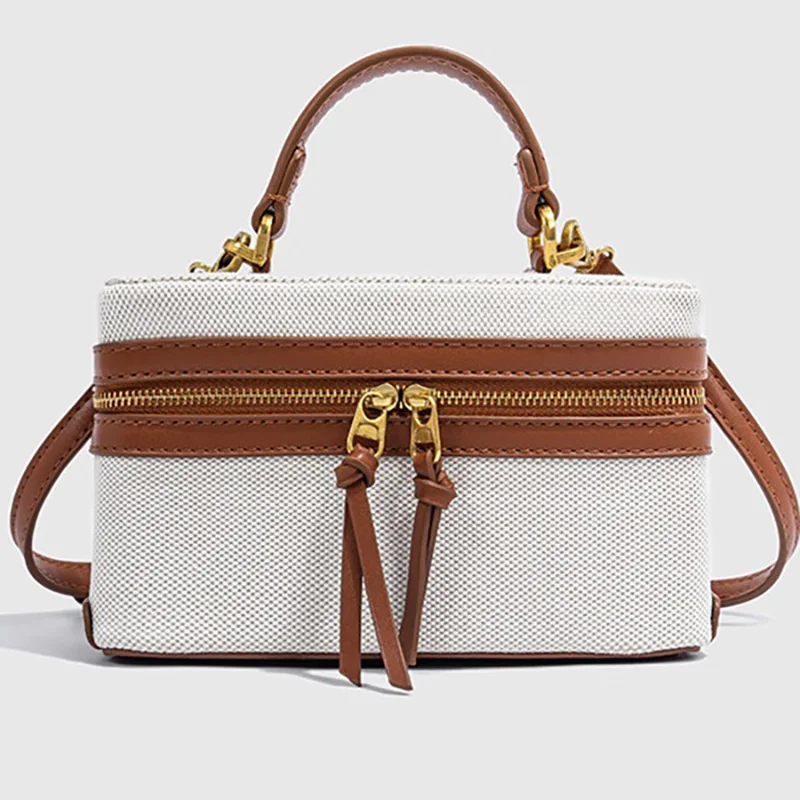 

2025 Women's Bag New Popular Handbag Versatile Fashion Small Bag Microfiber Single Shoulder Diagonal Cross Box Bag OEM/ODM