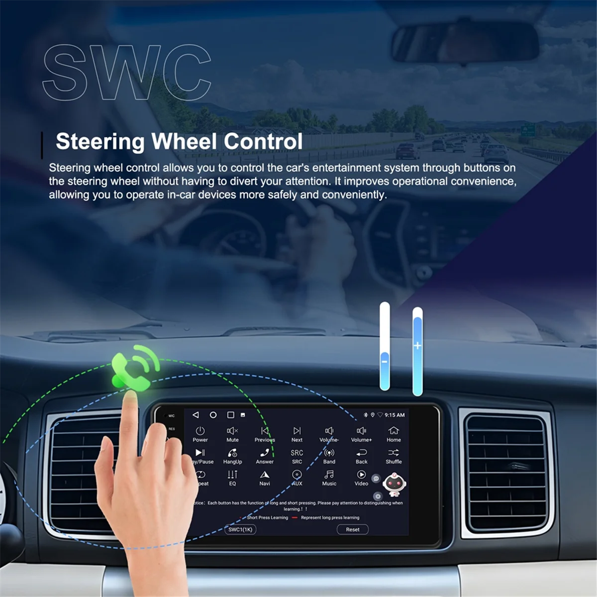

7In Android 15 Car Radio Carplay Android Auto Multimedia Player for Prado 4Runner,2G+64G