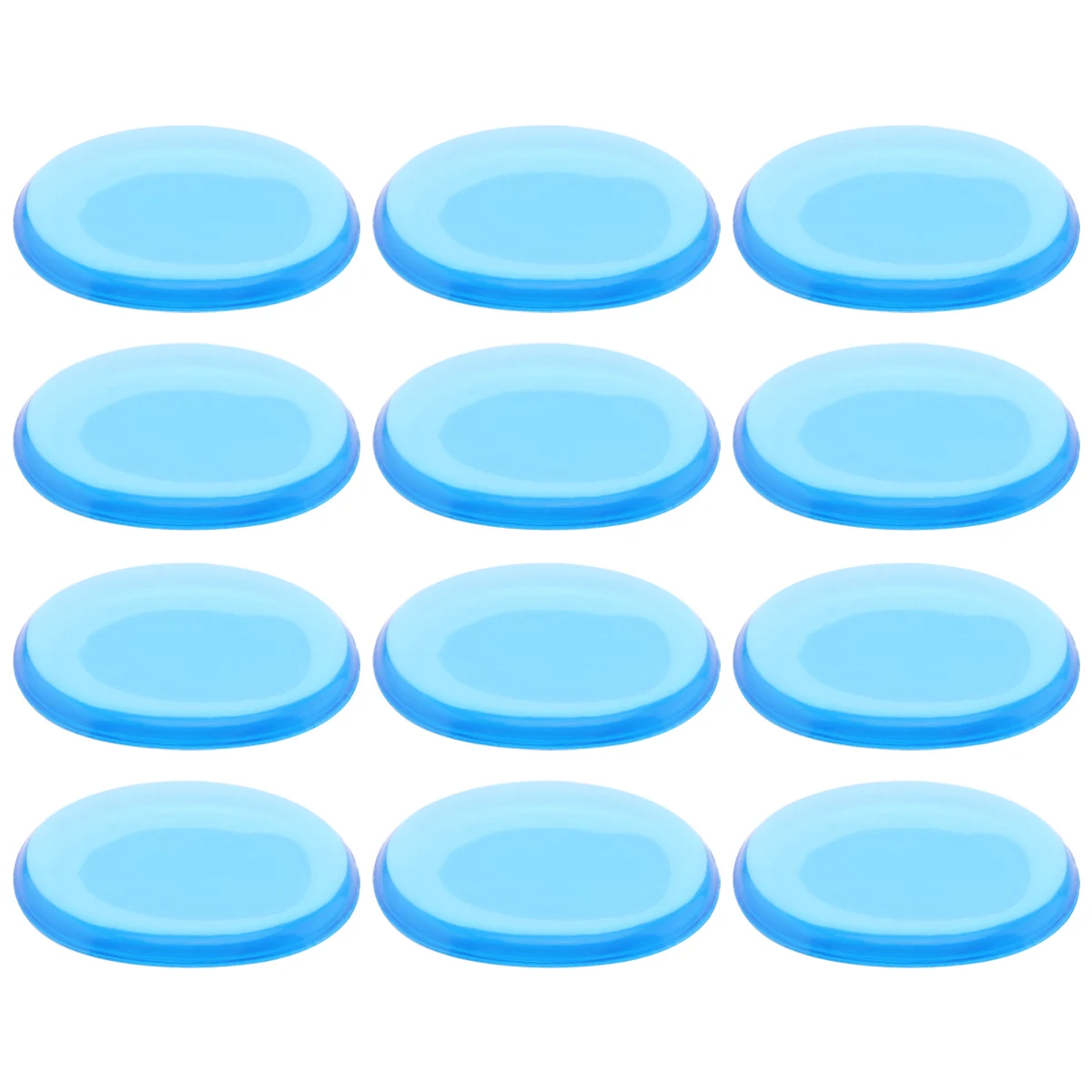 12pcs/set Drum Mute Pads Transparent Silicone Jazz Snare Drum Muffler 3 Colors Optional