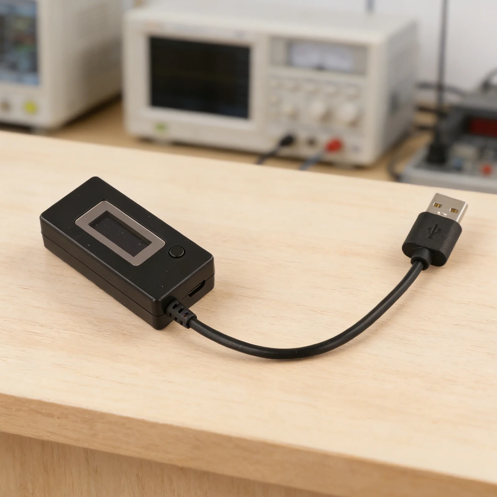 KCX017 USB Tester with LCD Screen Voltage and Current Display 2A and 1A Load Resistor for Accurate Power Measurement