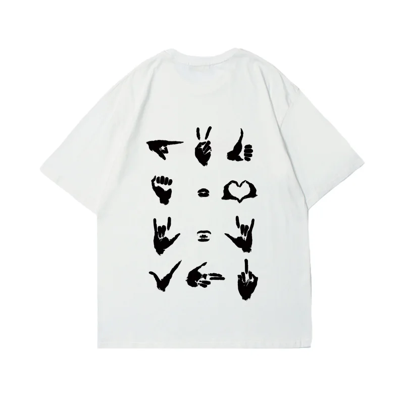 إصبع من الخامس تي شيرت مطبوع الجرافيك تي شيرت عالية الجودة الرجال والنساء قصيرة الأكمام تي شيرت الرجال ملابس رياضية الرجال بلايز #2