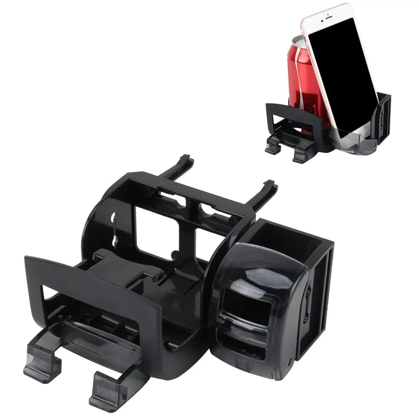 2 in 1 Car Air Vent Phone Mount Cup Holder Brket Stand, Soft Drink Water