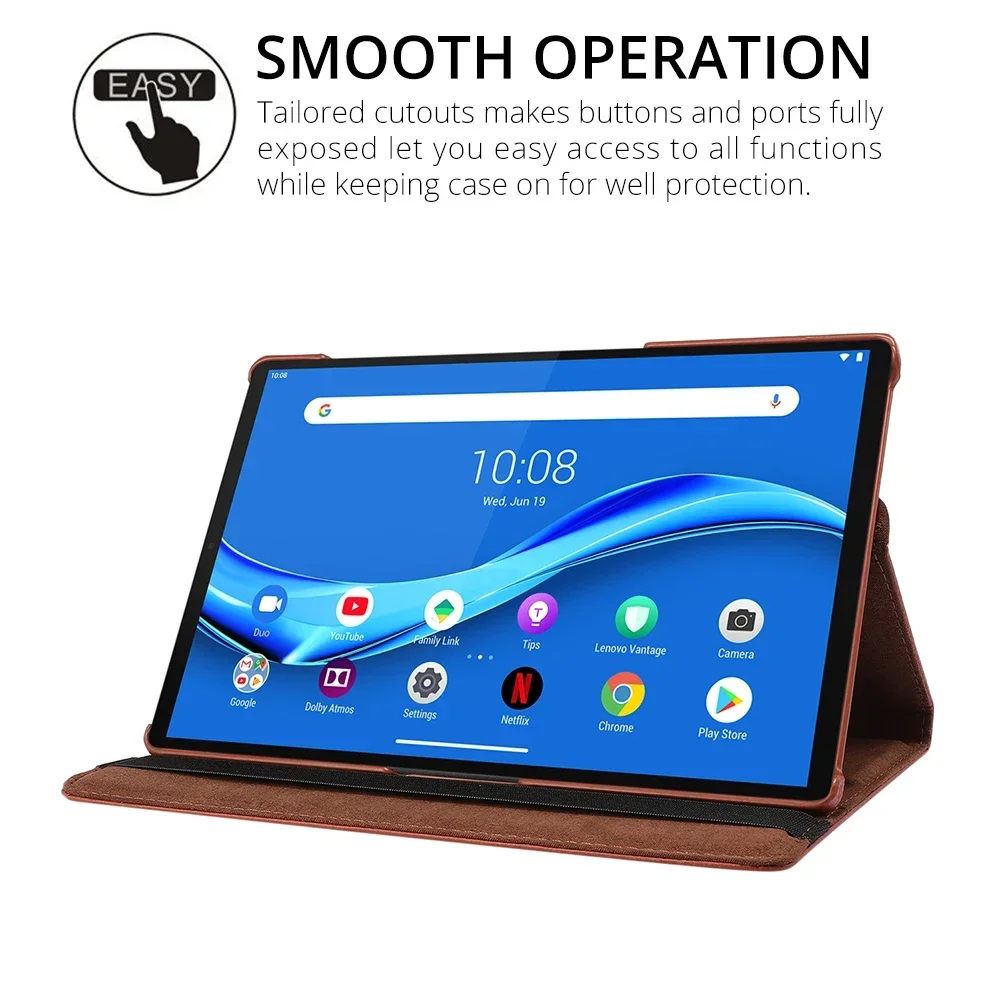 Obrotowe etui do tabletu Lenovo Tab M10 Plus FHD 10.3 TB-X606F M10 HD 2nd Gen 10.1 X306X X605F M8 8505F P11 Pro J606F J706 — zdjęcie produktu 5