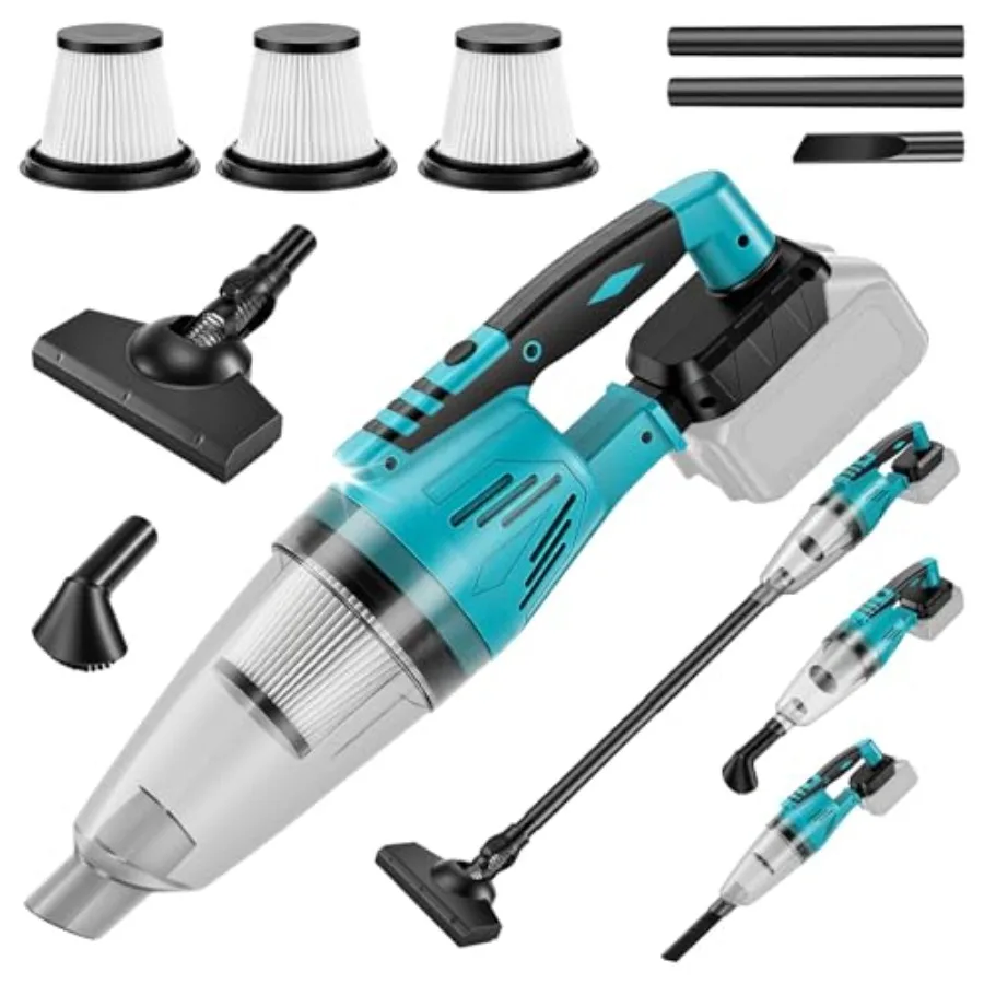 

Cordless Vacuum Cleaner Compatible with Makita 18V Battery Handheld Battery Powered Vacuum Portable Vacuum for Home Car Pet Hai