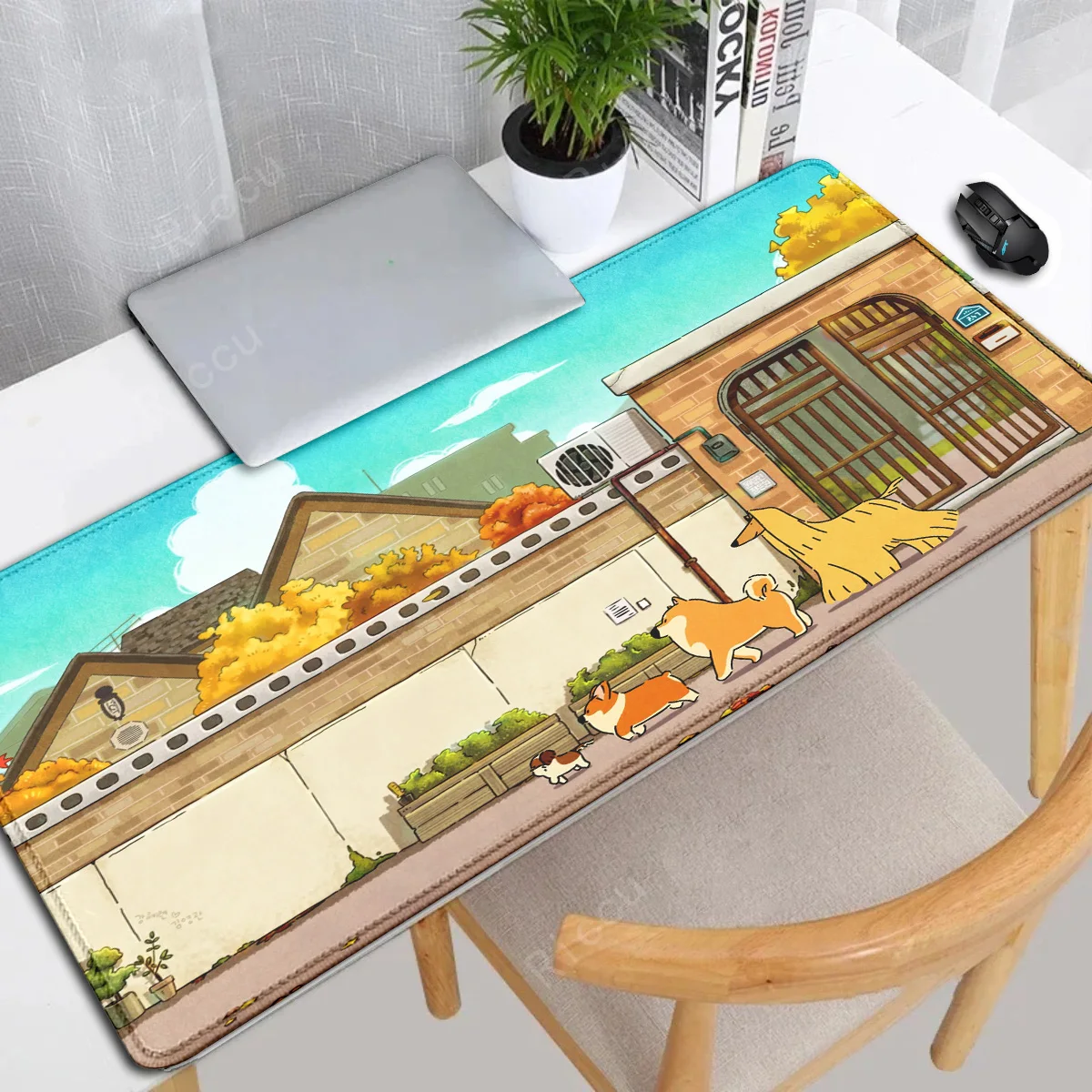 D-Dog-gieCorgi-I Animal mousepad MouseMat Desk Mat With Pad GamingAccessories PrimeGaming mouse pad XXL Keyboard коврик д