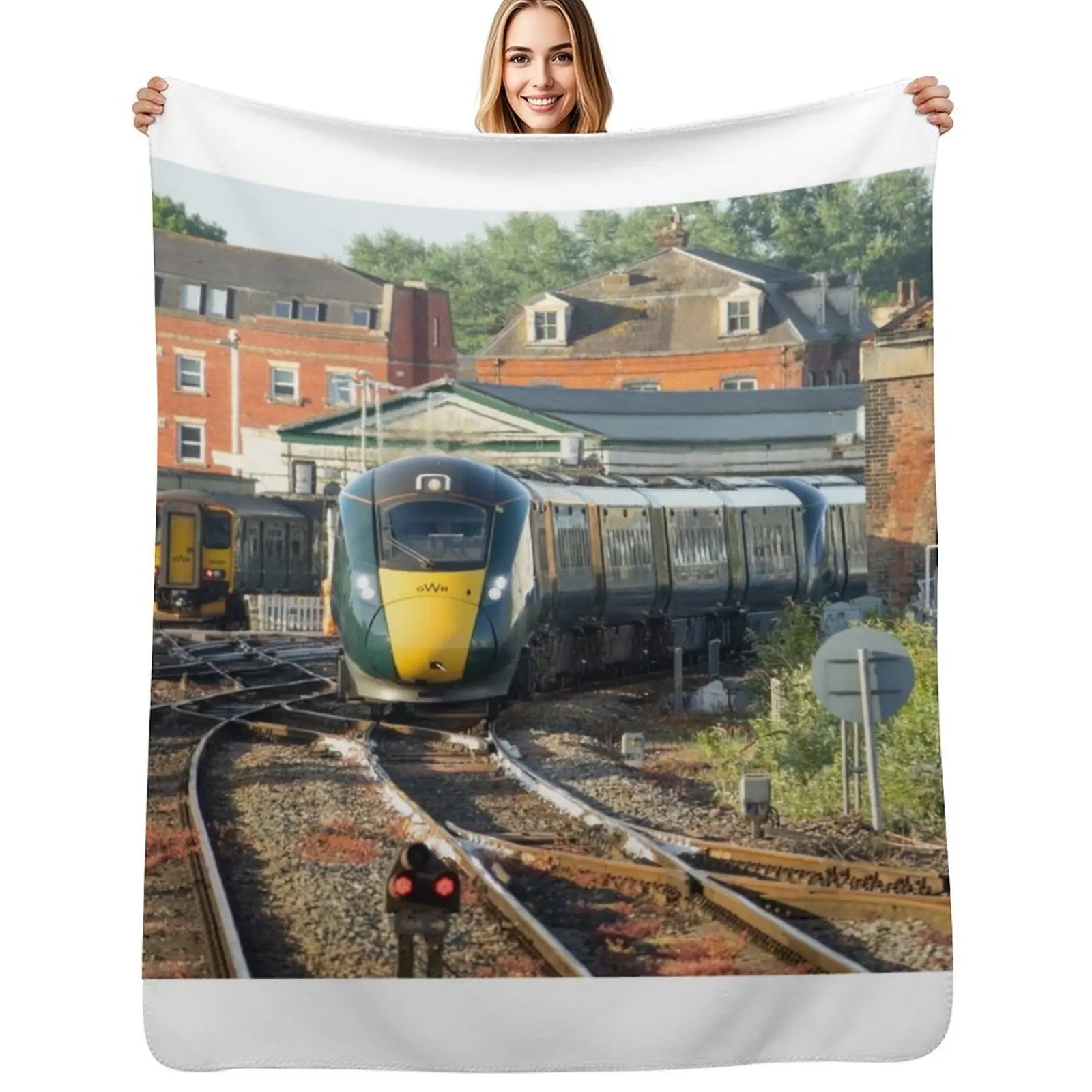 

Exeter St Davids IET Throw Blanket warm winter christmas gifts Soft Decorative Sofa Blanket