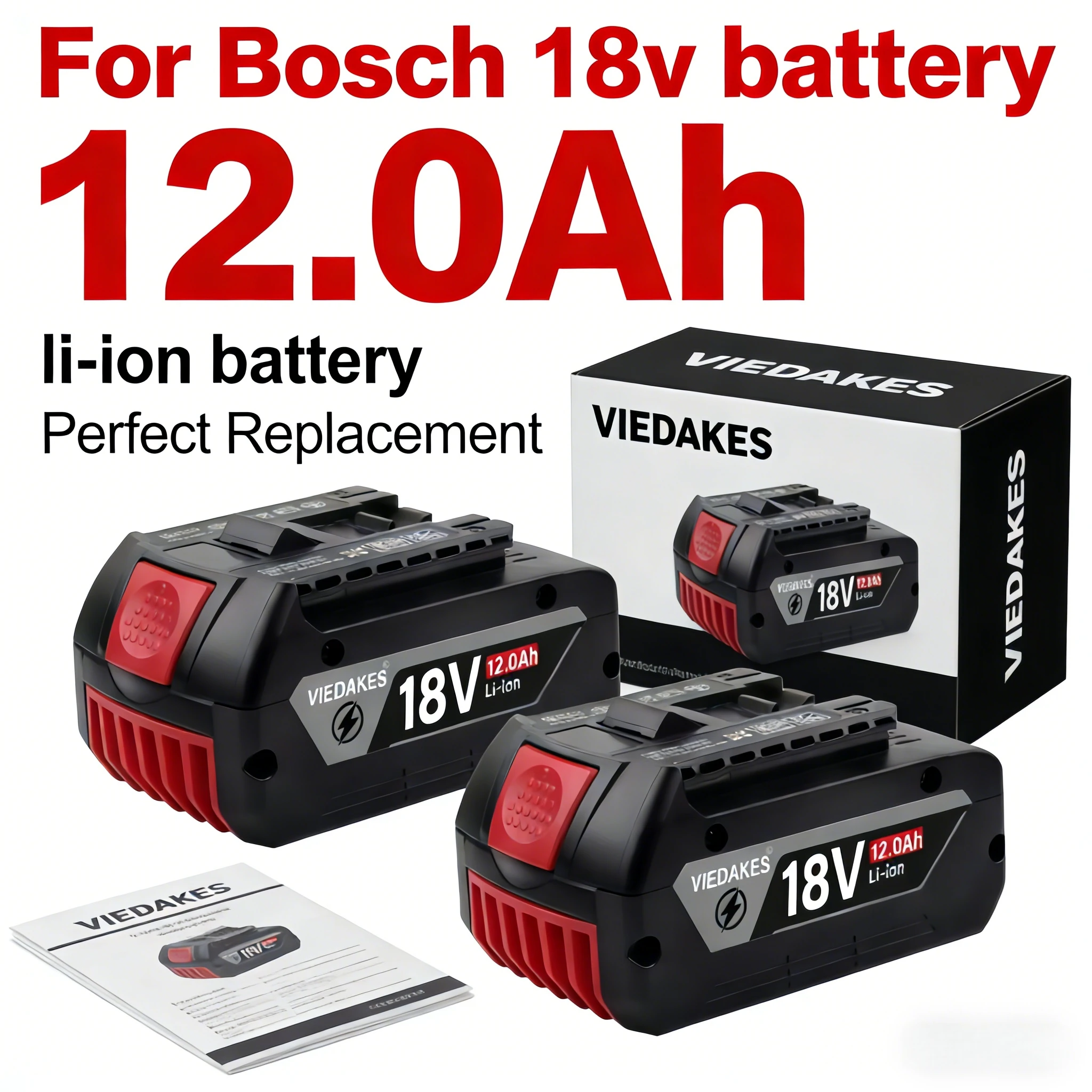 

100% original 18V 12000mAh power tool Battery for Bosch 18v battery Professional ️GBA ProCORE EXBA BAT609G BAT618G battery㉿