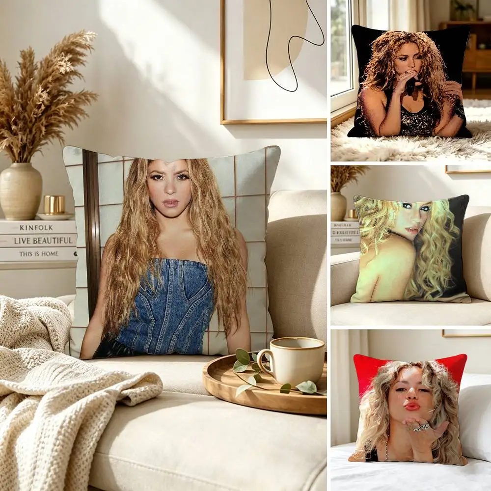 Popular S-Shakira-A Pillow Case for Sofa Living Room Home office Decor Protective Cover