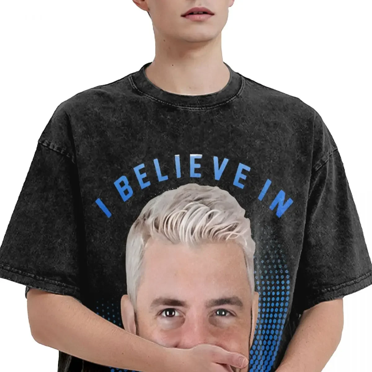 تي شيرت جو هنندري للمصارعة JH تي شيرت صيفي ملابس الشارع الشهير تي شيرت 2024 قطن هاراجوكو تي شيرت للرجال بأكمام قصيرة تي شيرت بسيط #4