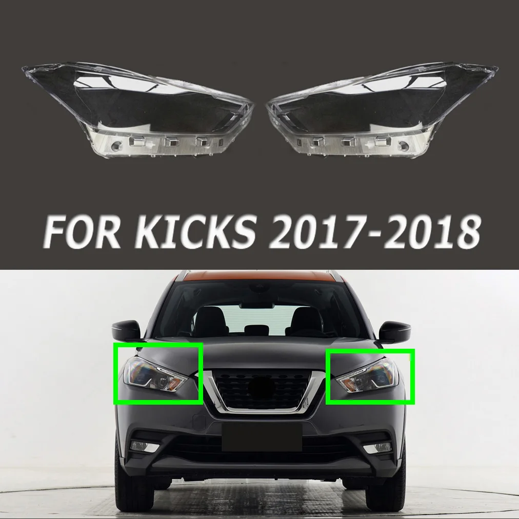

Fit For Kicks 2017-2018 Transparent Headlight Cover Lens Lampshade Shell