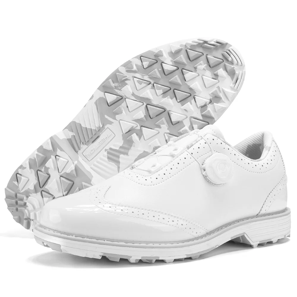 2025 New white men's golf shoes Golf sneakers professional waterproof non-slip spikeless outdoor leisure walking training