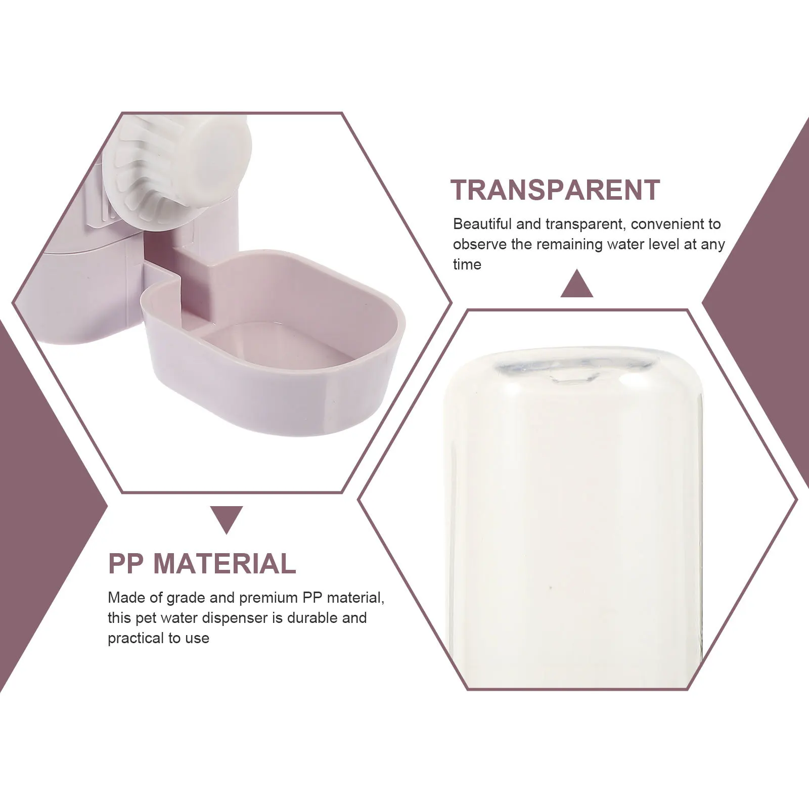 معلقة موزع زجاجة ماء للحيوانات الأليفة للأرنب الهامستر خنزير غينيا مانعة للتسرب قفص تغذية الحيوانات الصغيرة ملحقات الشرب