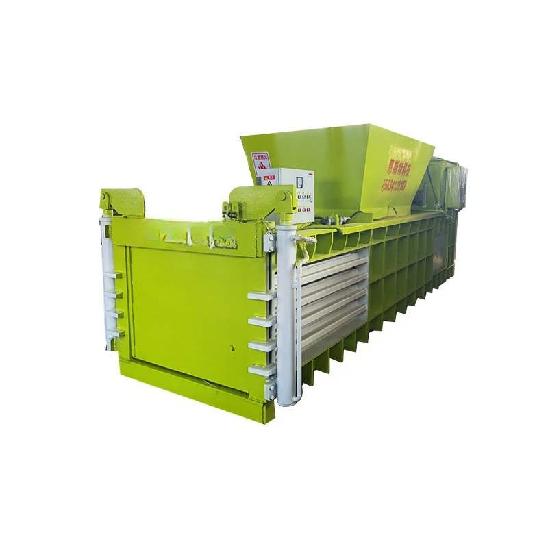 Automatic baler Press waste paper beverage bottle can hydraulic horizontal waste paper baler