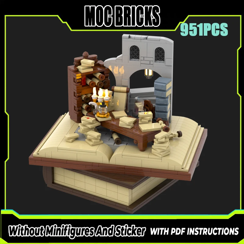 

Exquisite New Product MOC Building Blocks Ring Movie Model White City Archive Technology Modular Children's Toy DIY Assembly Set