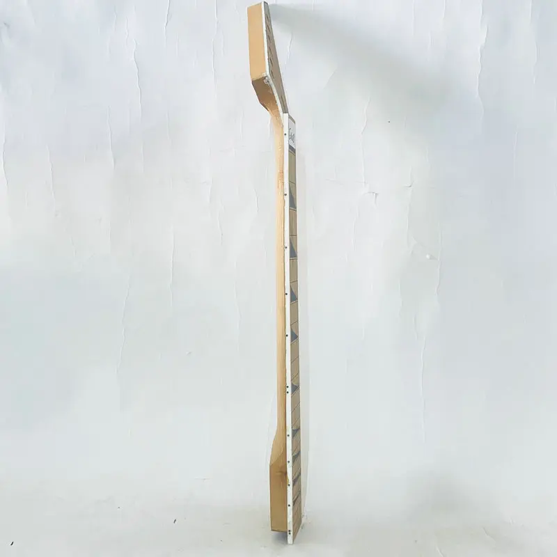 EN089 Unfinished Jackson Electric Guitar Neck No Frets No Paints Maple+Maple 24 Frets DIY Replace Parts with Damages