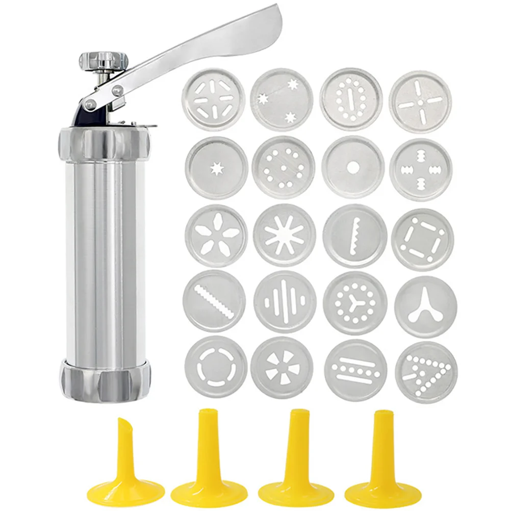 

Floral Gun Tool Set Biscuit Maker Baking Tools Stainless Steel Injector Cake Decorating Kit Cookie Press Cream Piping Maker