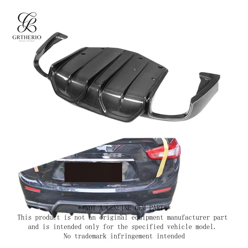 Suitable for 2014-2017 Maserati Ghibli modified carbon fiber ASPEC rear lip