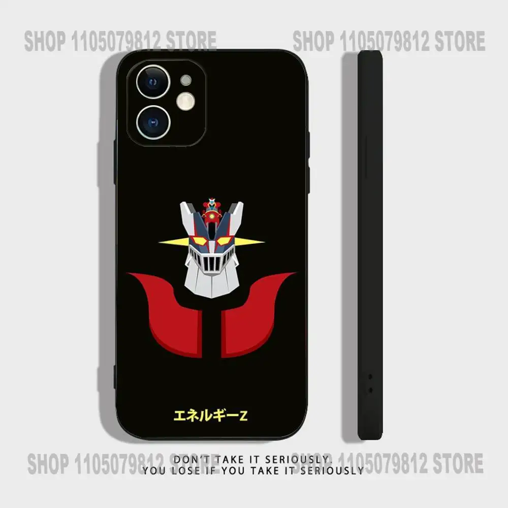 Coque de téléphone UFO r-robot g-ororak pour iPhone 17 16,15,14,13,12,11,Pro,XS,Max,XR,Plus,Mini en Silicone souple noir, antichoc