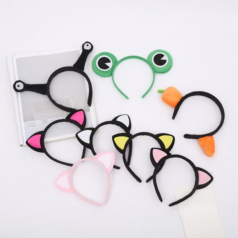 Adults Kids  Headband Animal Snail Frog Cat Ear Horns Head Bands Hair Hoop for Themed Party Costume  Christmas Halloween