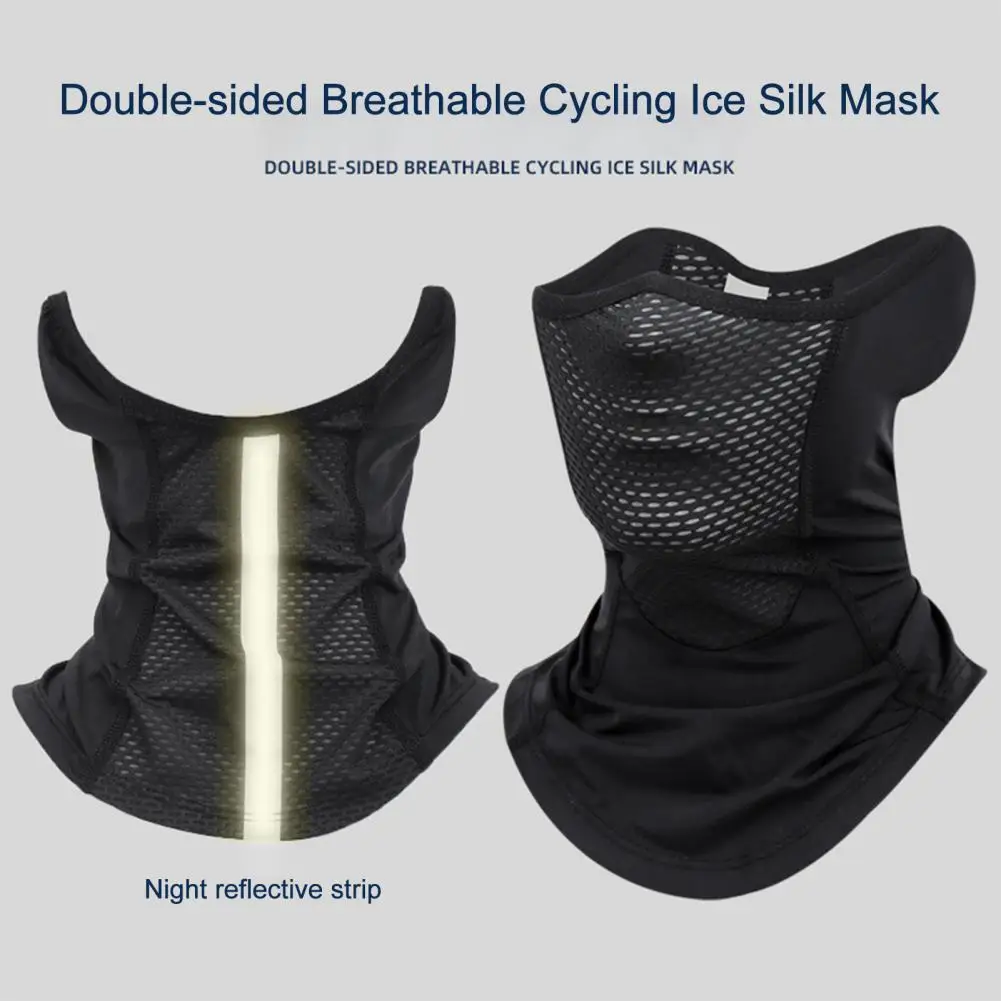 Washable Cycling Face Guard  Moisture Absorbing Nylon Cycling Visor  Tear-resistant Motorbike Neck Cover