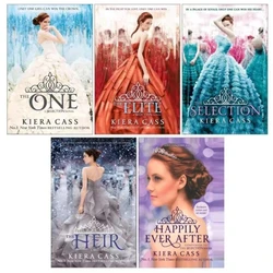 Juego de 5 libros en inglés, Novel The Selection, la selección
