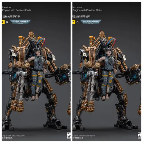 1/18 JOYTOY Action Figure 40K Adepta Sororitas Penitent Engine with Penitent Flails Anime Model Toy