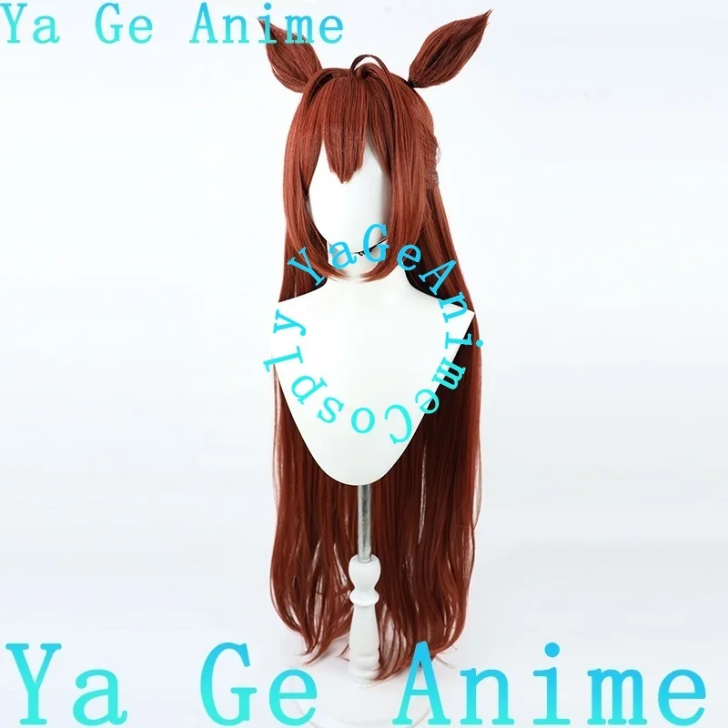 أوما موسومي بريتي ديربي دايوا القرمزي بطاقة عيد الميلاد نمط الشعر الطويل شعر مستعار تأثيري سباق الخيل فتاة لعبة عرض الواقع الشخصية