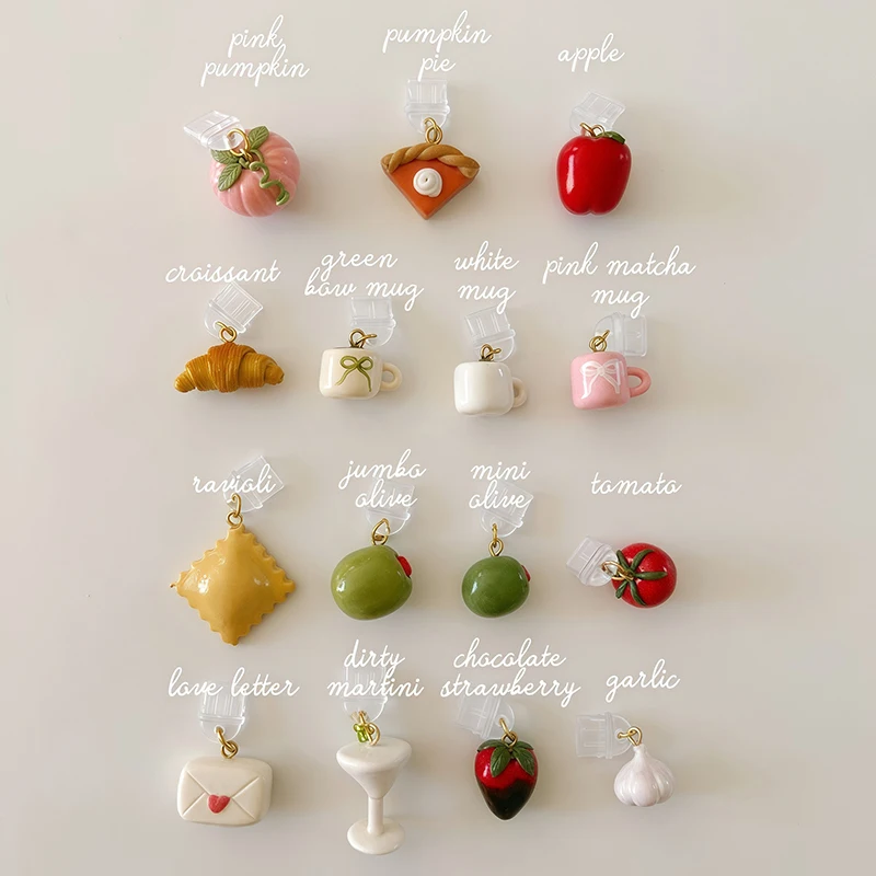 

14pcs Mix Color DIY Copper Oil-drop Bread Cup Shaped Pendant for Jewelry Making DIY Necklace Bracelet Accessories