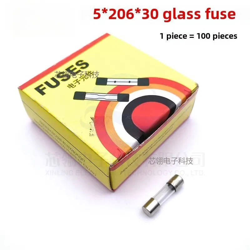 

5*20 6*30 Glass fuse 250V 1A/2A/3A/4A/5A/10A/0.1A-25A Fuse wire Full box