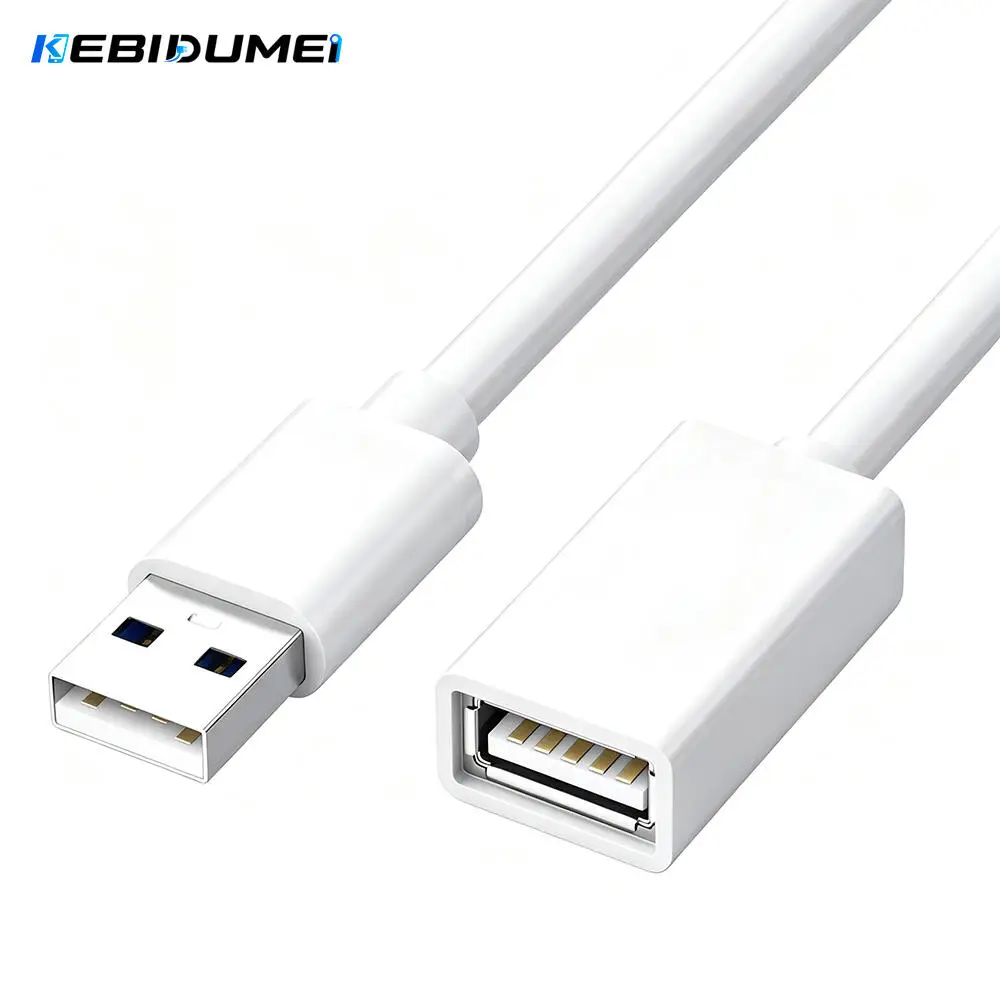 KEBIDUMEI USB 2.0 Extension Cable Male to Female High-Speed USB Extender Cord for Laptop Printer PC Flash Drive Keyboard Mouse