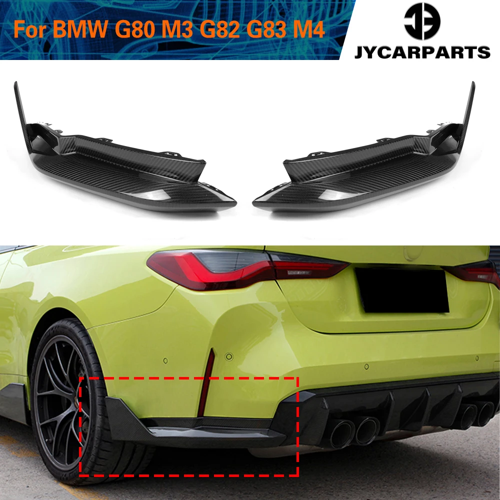 Grembiule per paraurti posteriore splitter per labbro per BMW G80 G82 M3 M4 2021 diffusore posteriore in fibra di carbonio a secco splitter per